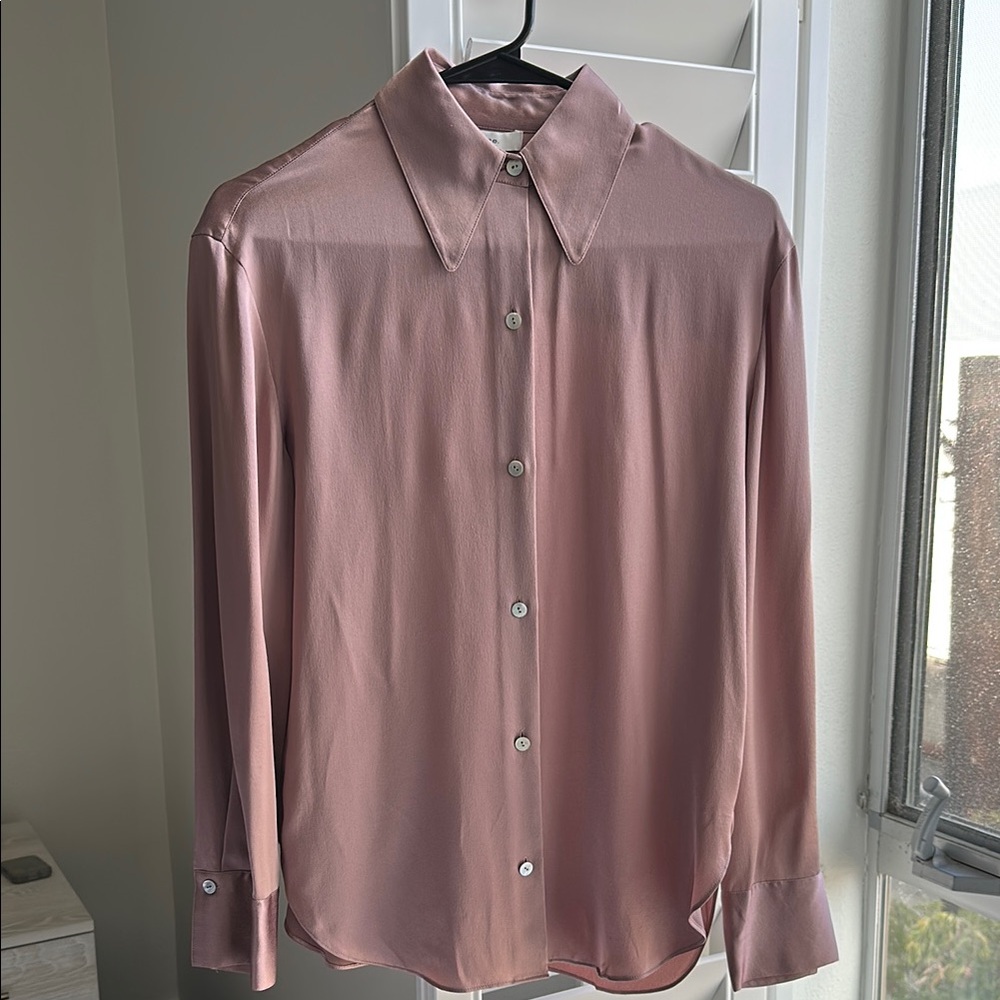 Vince Silk Pink Blouse XS